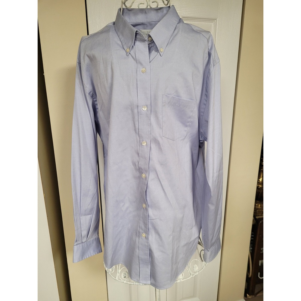 Van Heusen for Her Blue Professional Shirt XL 16-18 Career Cotton Blend